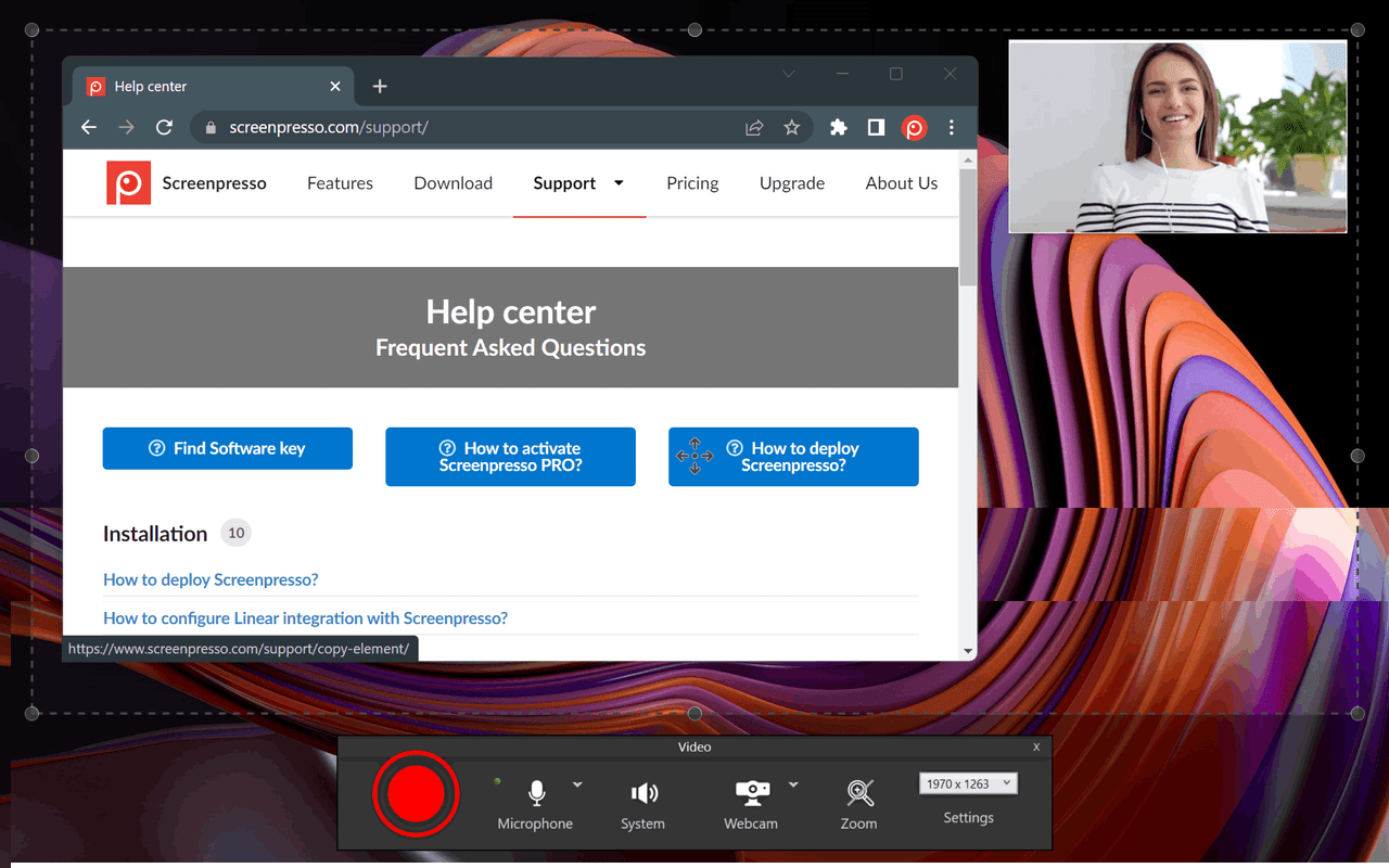 Screenpresso Dashboard : Greenshot Alternative