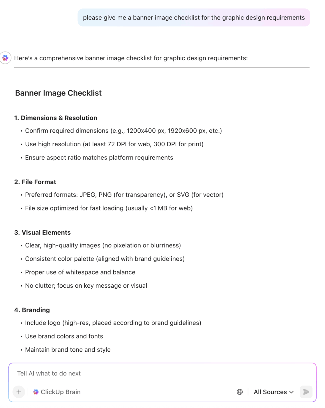 Streamline process of creating proposals and managing client projects with ClickUp Brain