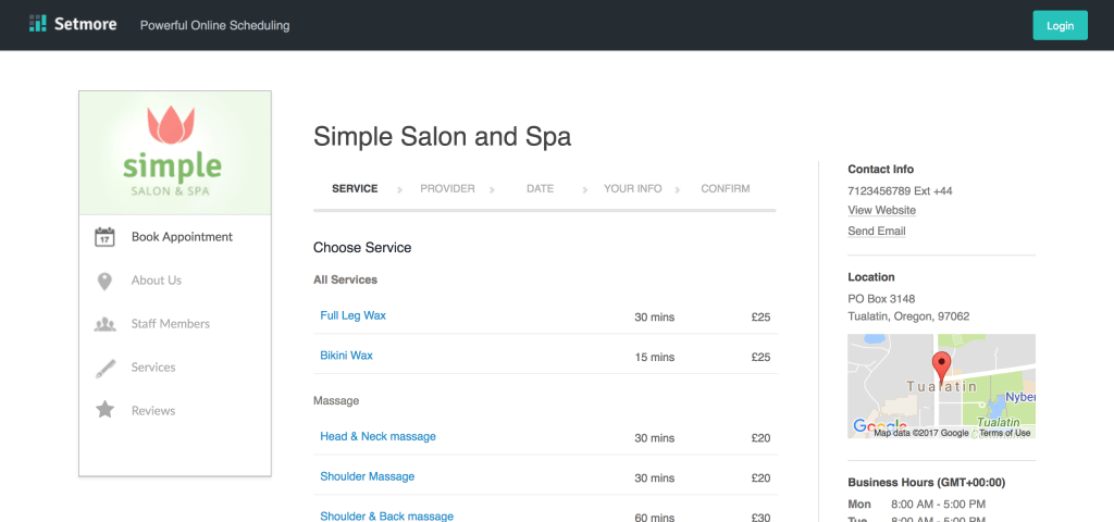 Setmore Dashboard : Timetap Alternatives