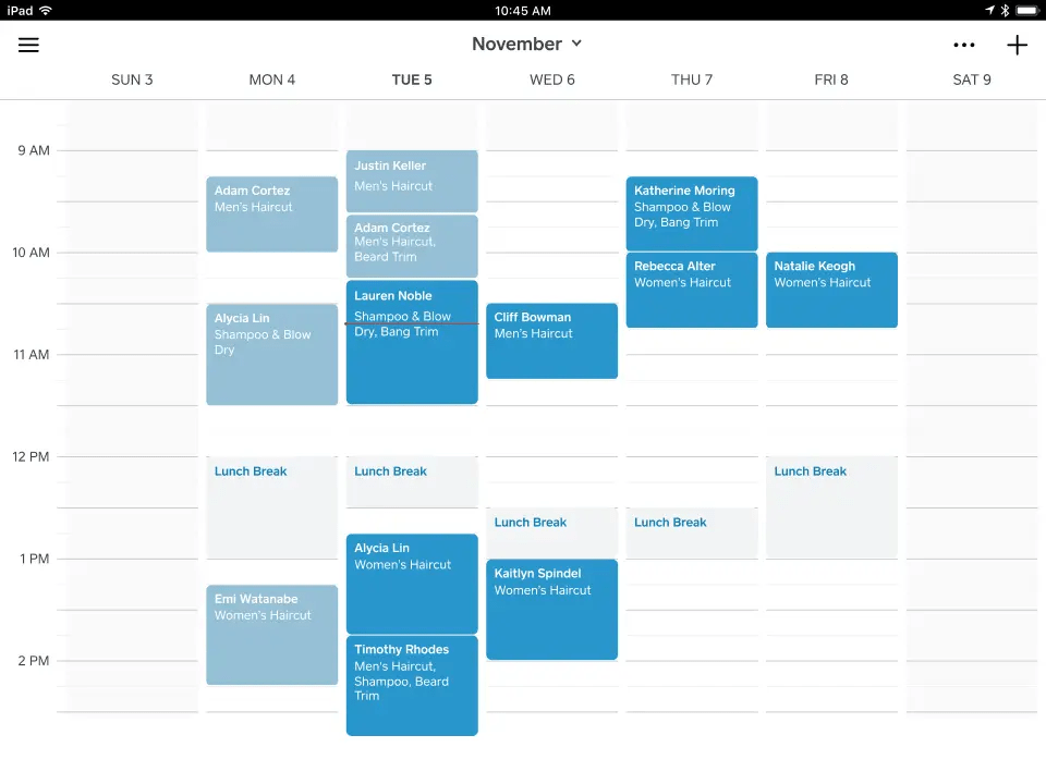 Square Appointments Dashboard