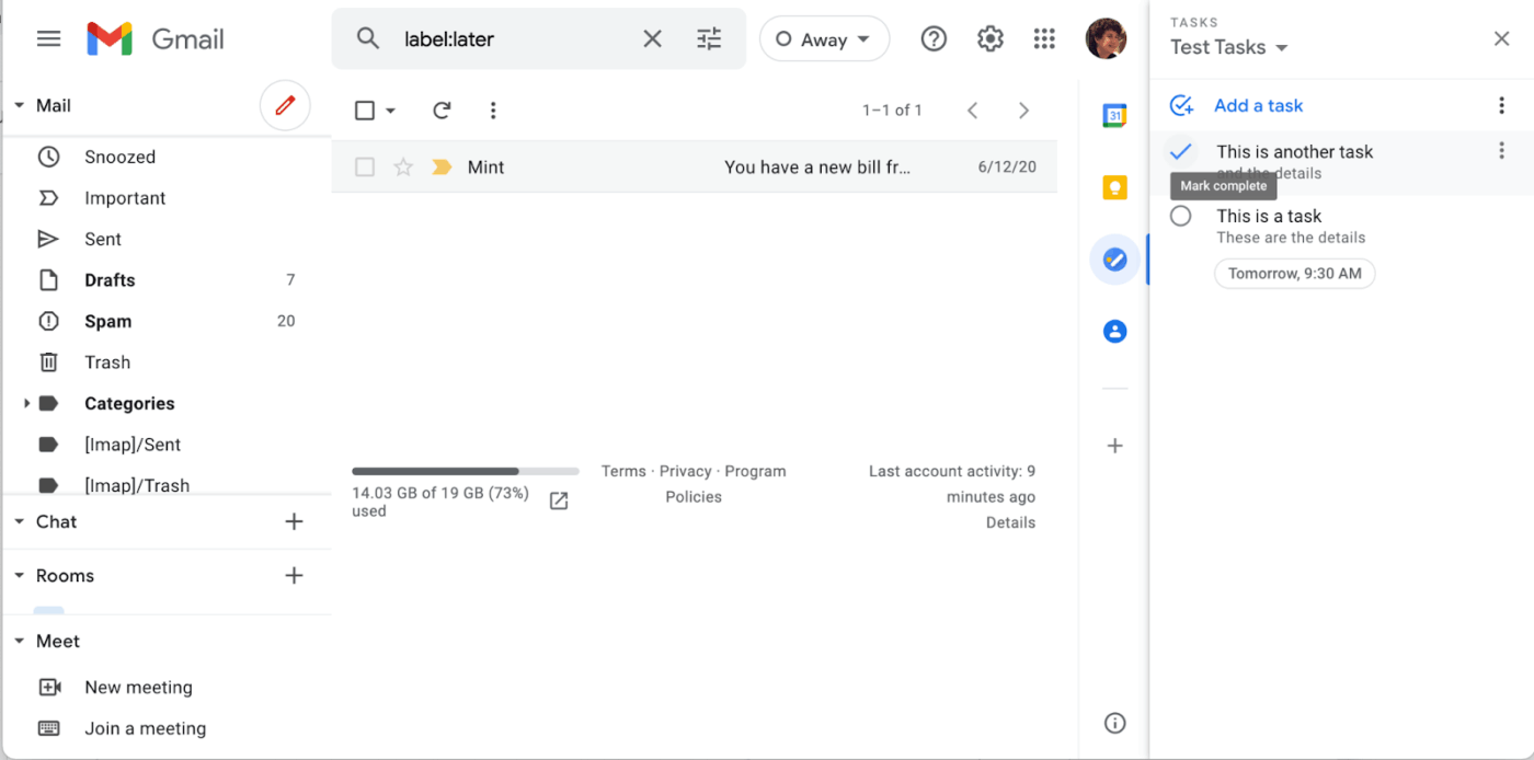 Notion Mail vs Gmail comparison: Assign tasks to many users