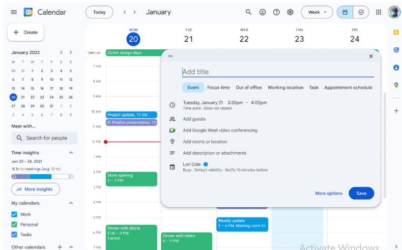 Google Calendar