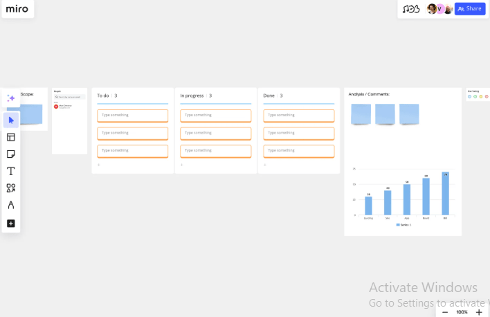 Miro Project Status Report Template