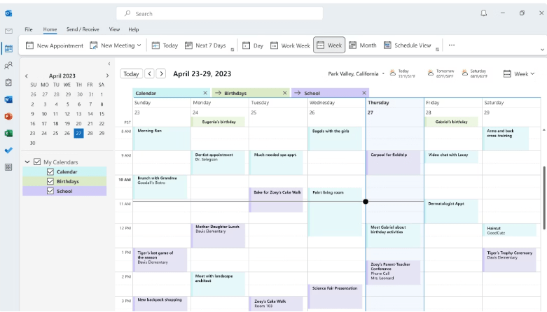 Proton Calendar Alternatives: Microsoft Outlook Calendar