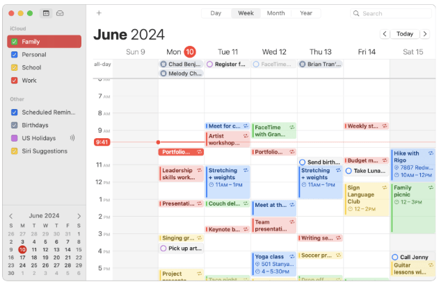 Proton Calendar Alternatives: Apple Calendar - Best built-in calendar for native Apple integration