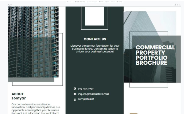 Real Estate Portfolio Template: Commercial Property Portfolio Brochure Template by Template.Net