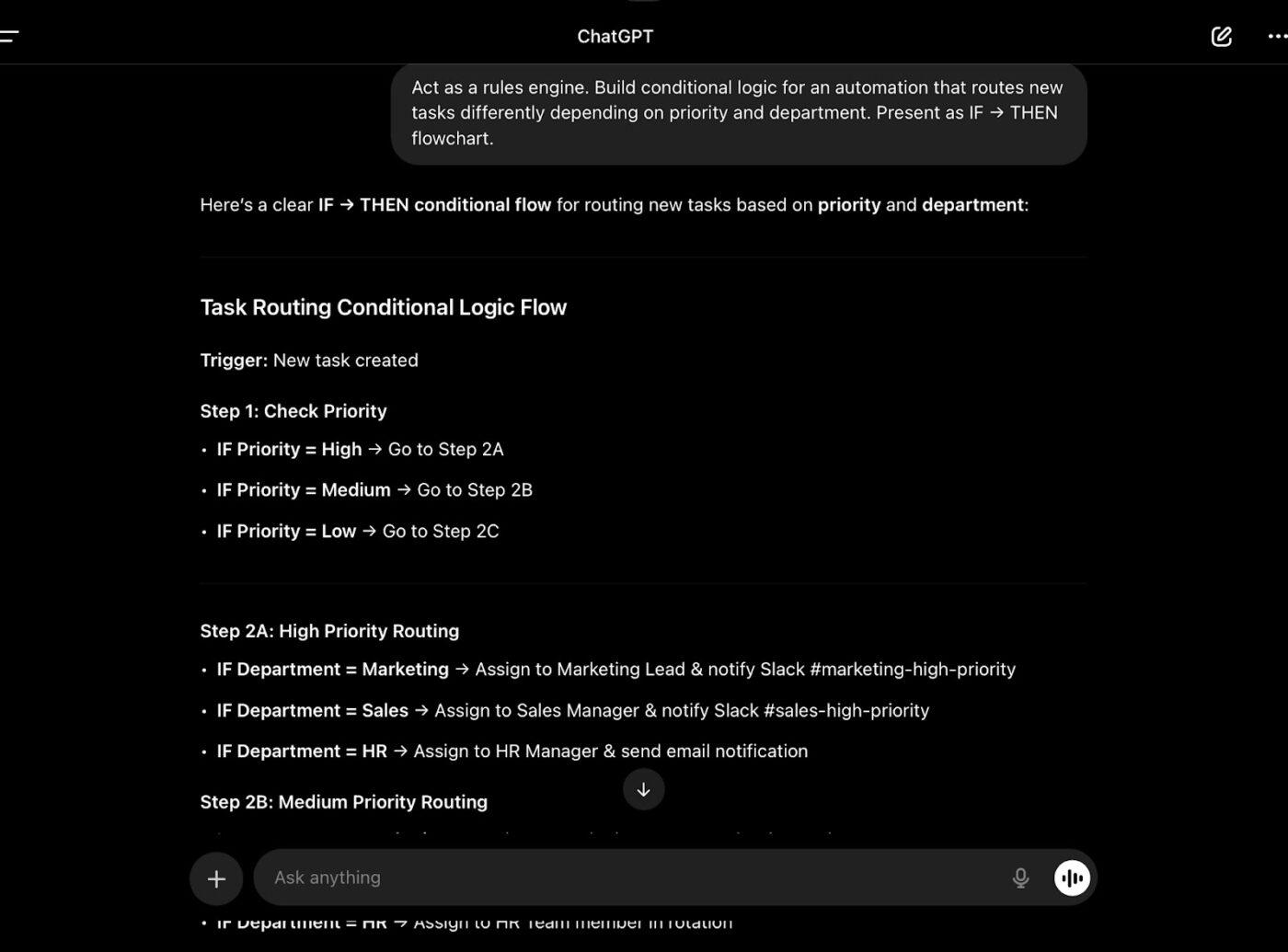 Create a step-by-step process for integrating AI in daily tasks