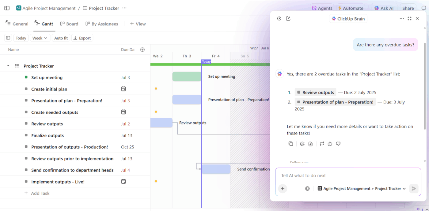 ClickUp Brain: Google Gemini AI alternatives with several different AI models