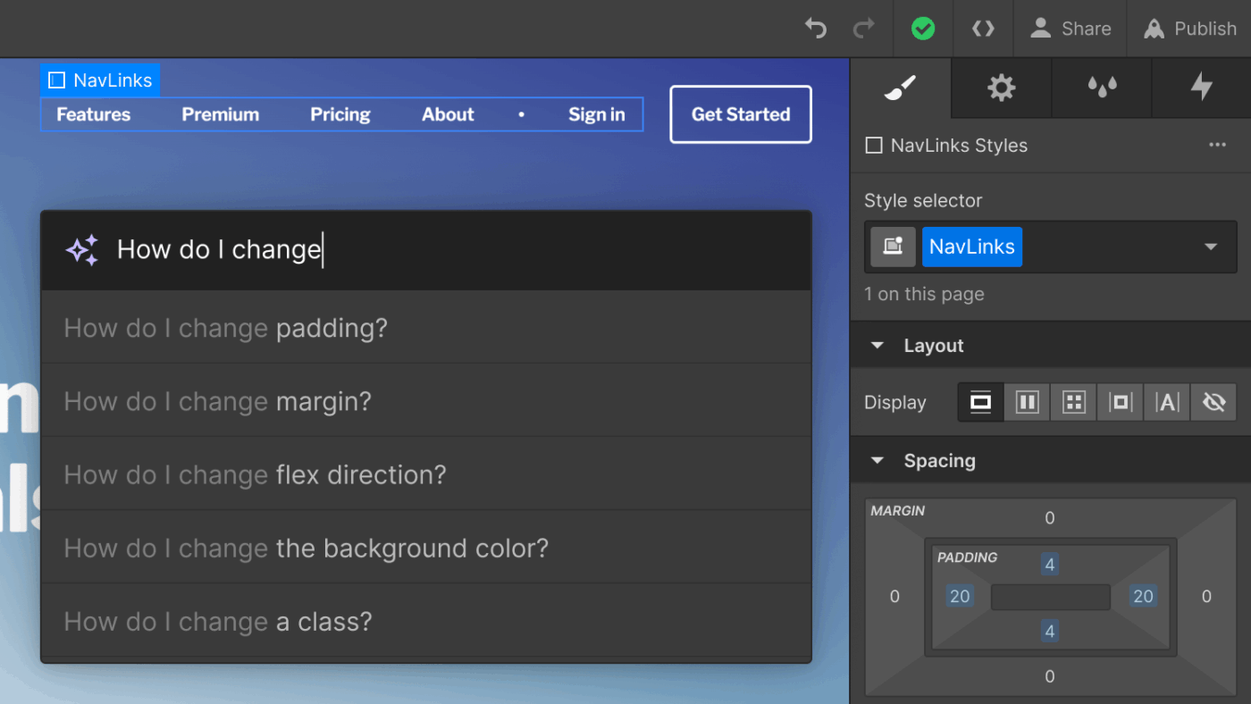 Webflow: AI Portfolio Generator