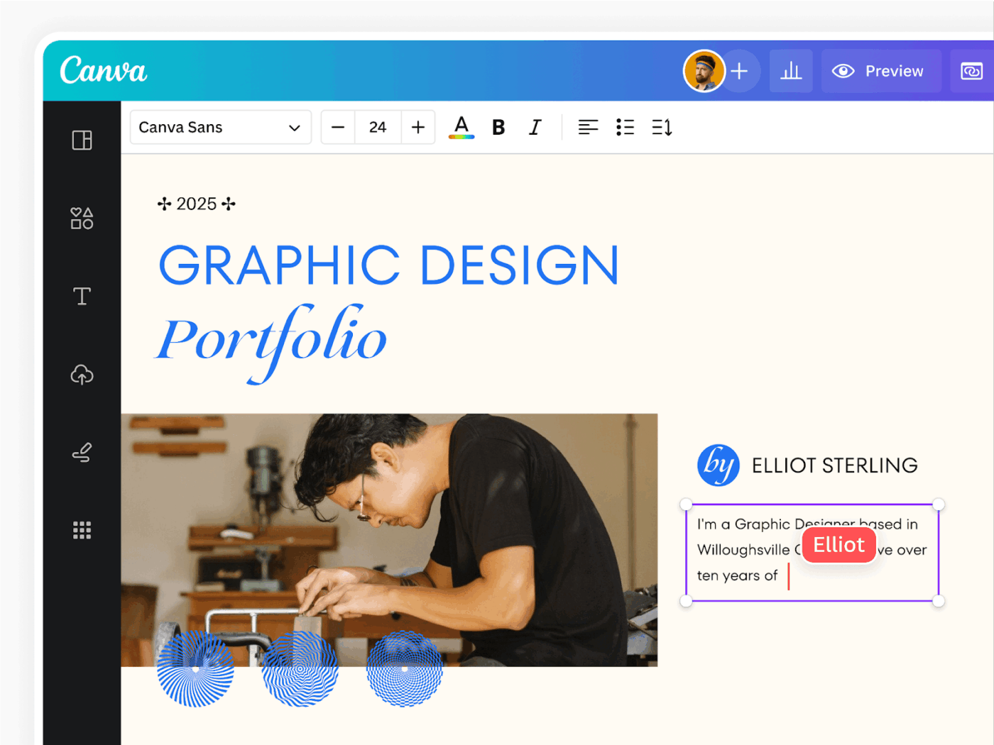 Canva: AI Portfolio Generator