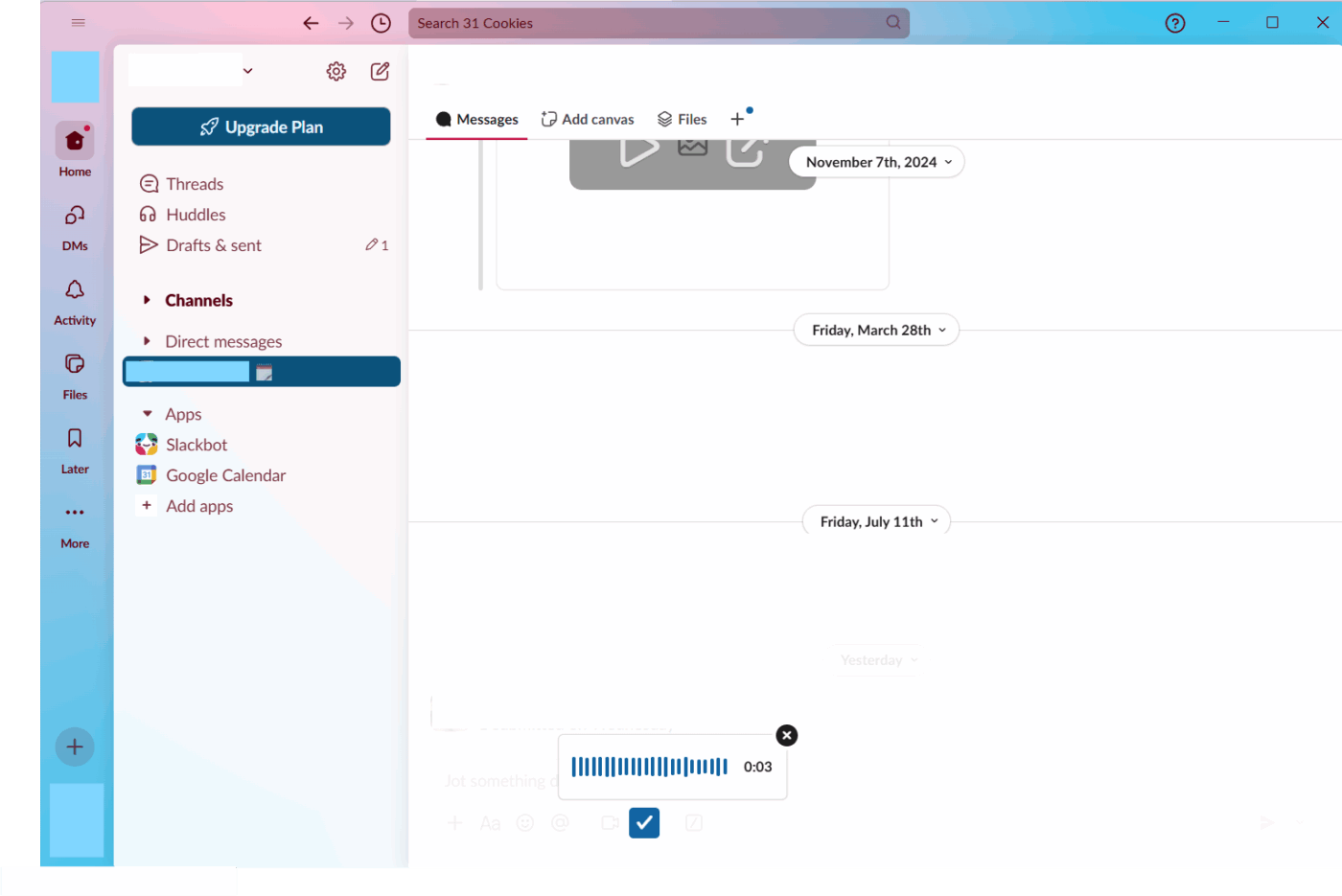 Let teams collaborate with audios in Slack