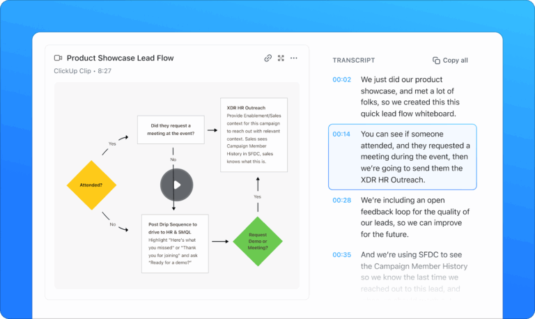 ClickUp Clips: Replace Slack speech to text with AI from ClickUp