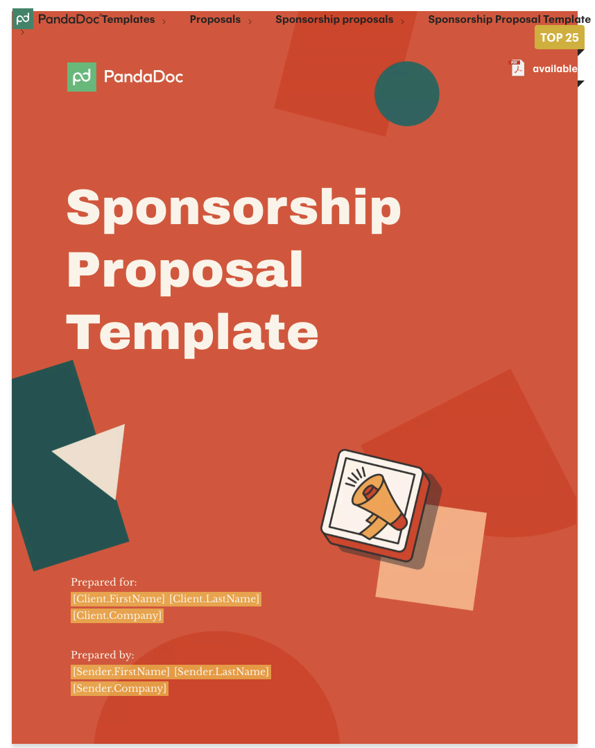 PandaDoc Sponsorship Proposal Template