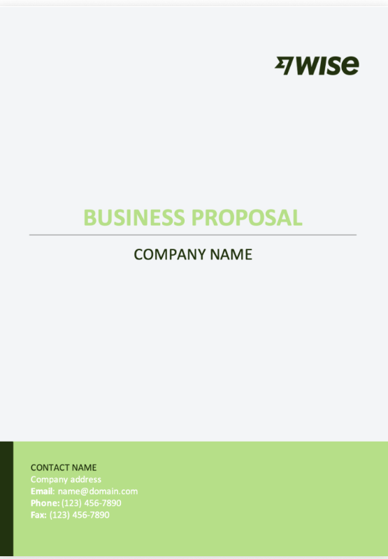 Sponsorship Proposal Template: Wise Sponsorship Proposal Template