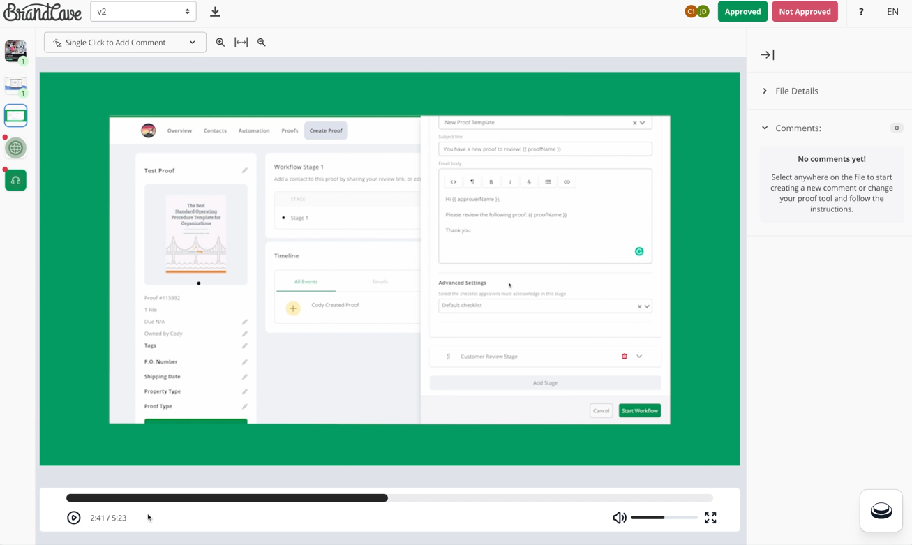 Ashore: proofing tools