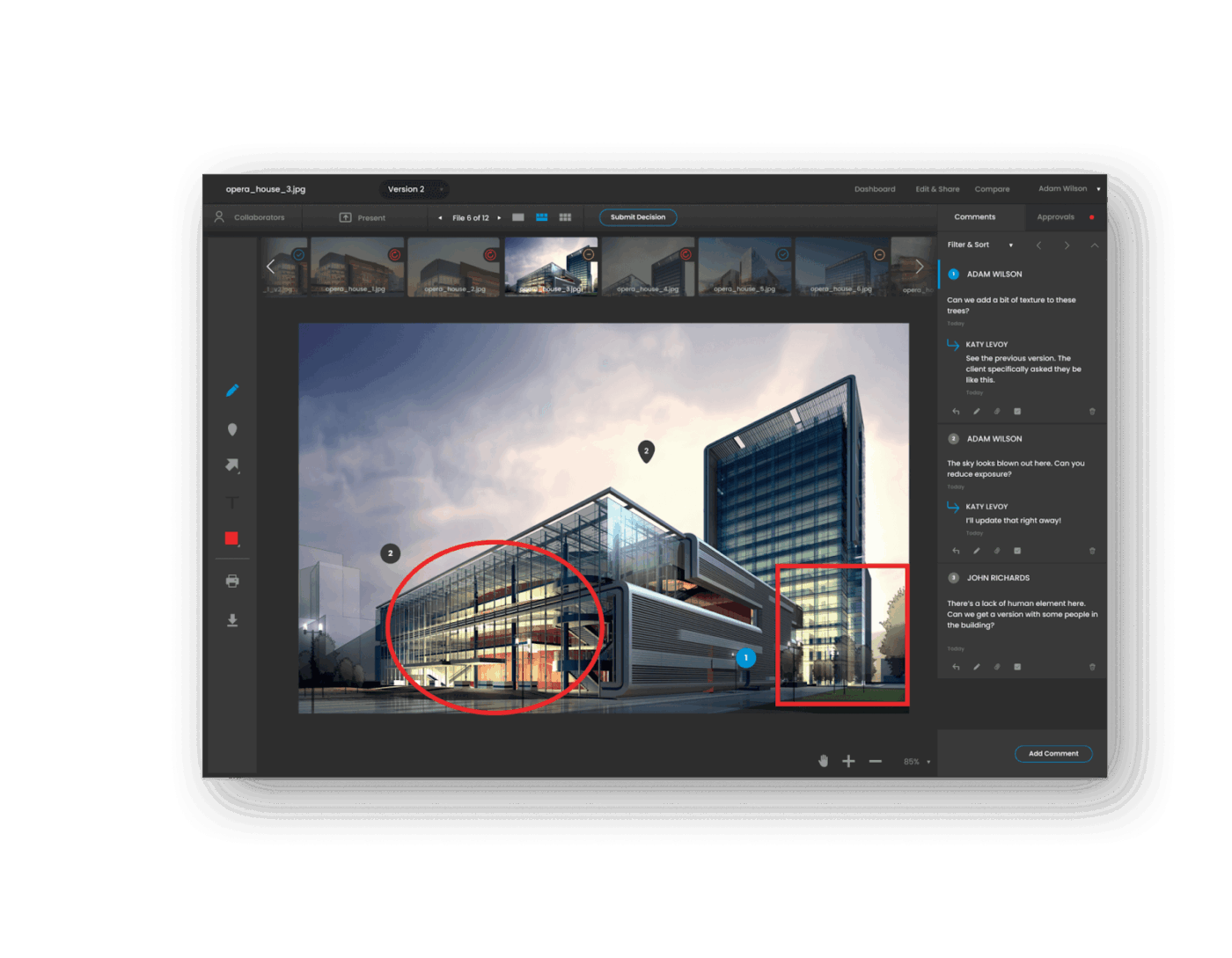 ReviewStudio: proofing tools