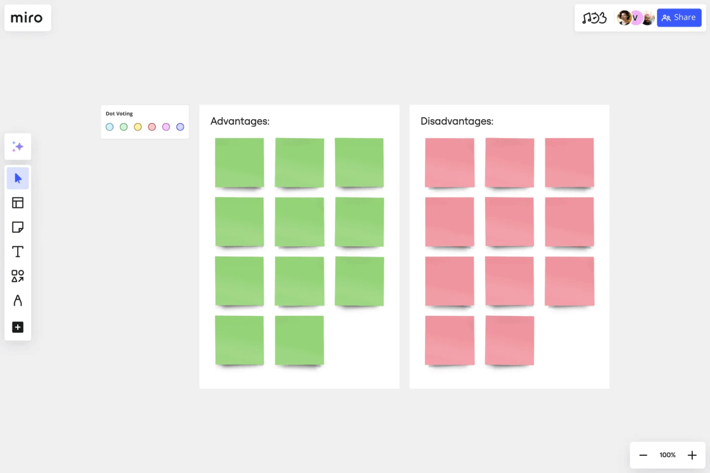 The Simple T-Chart Template