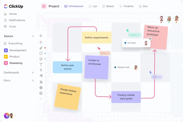 ClickUp Whiteboard