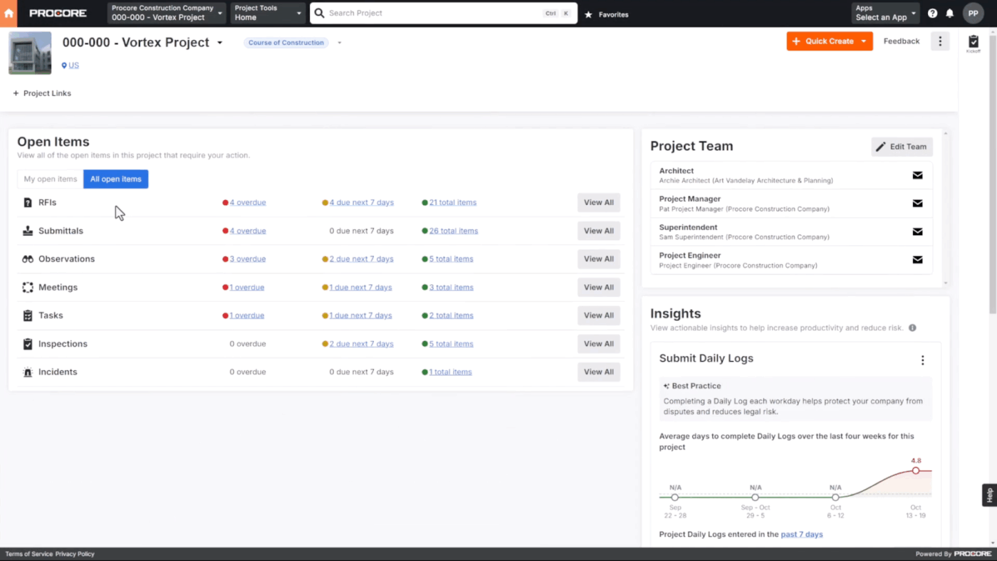Procore CRM