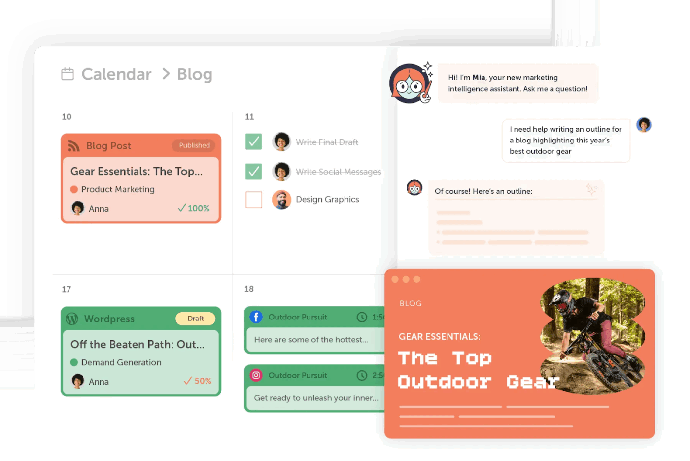 CoSchedule (Best for managing social publishing, campaigns, and content in one calendar)