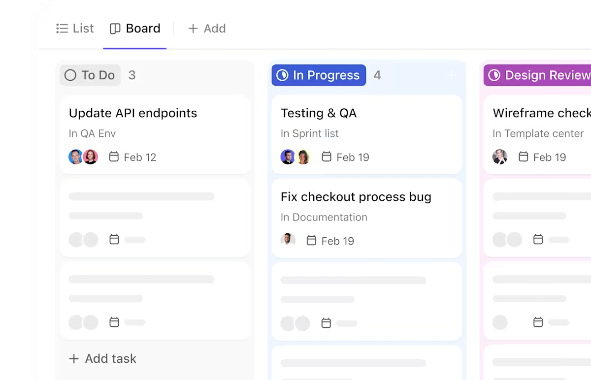 Use ClickUp Tasks to simplify software task management and organize and prioritize work better