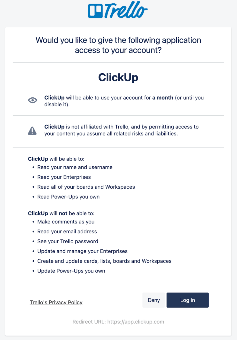 Connect your Trello account: how to import trello into clickup