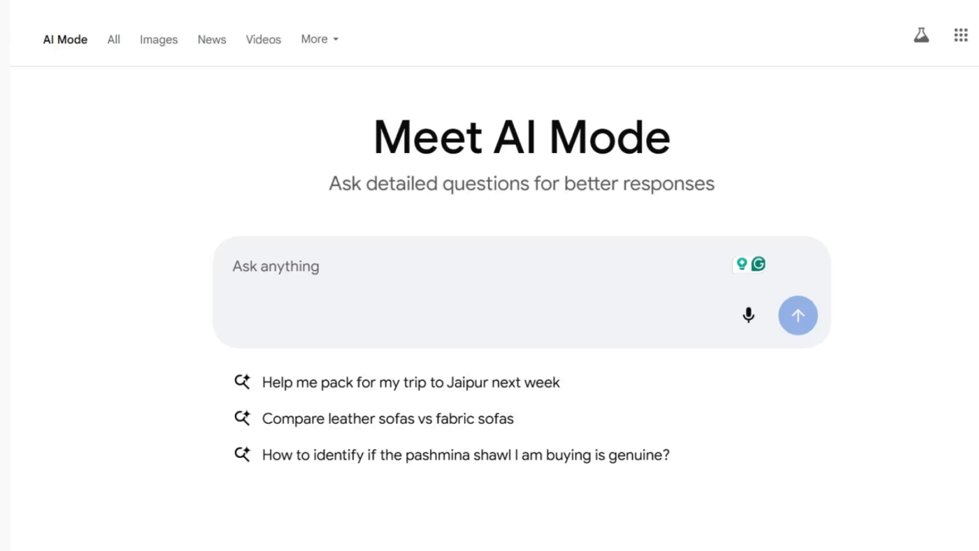 Google AI Mode makes sense for users who want to learn about current events