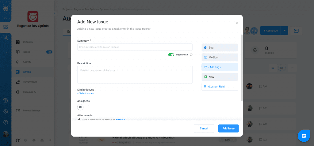 bugasura: ai for bug tracking and resolution