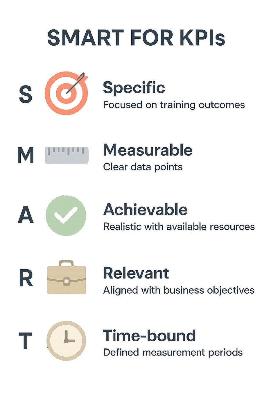 kpis for training and development