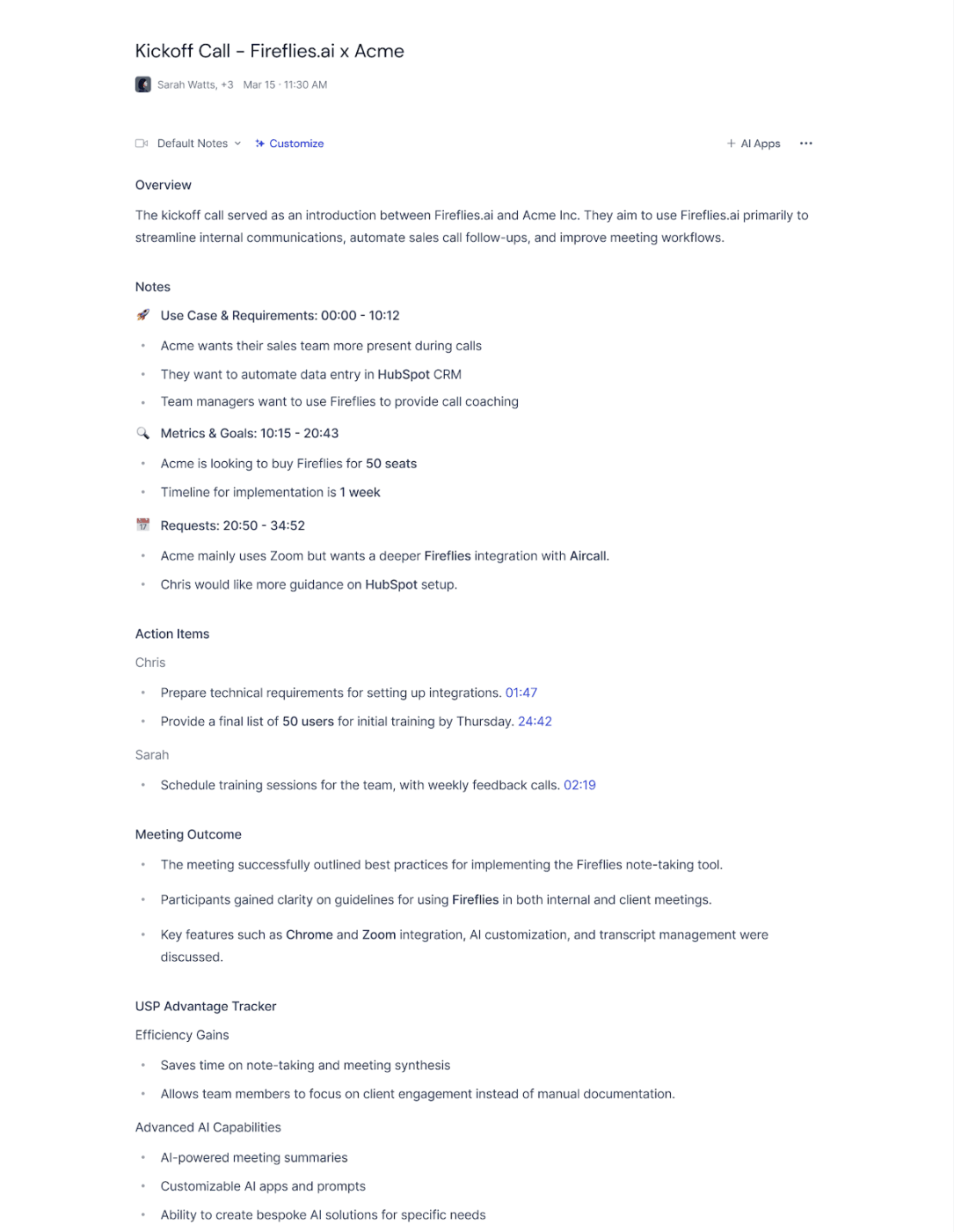 Fireflies.ai: Generative AI for meeting notes