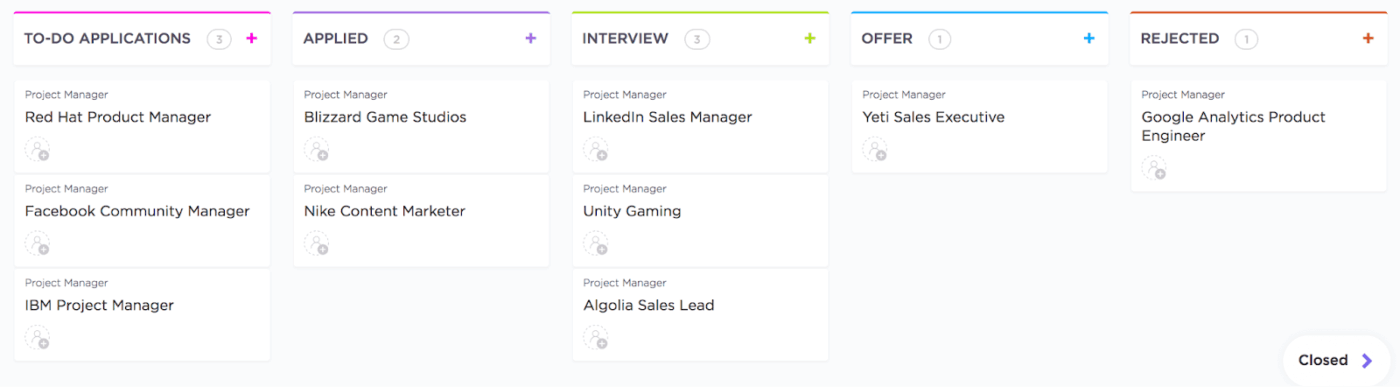 ClickUp’s Custom Task Statuses