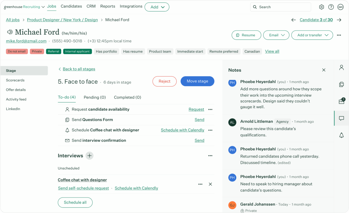 Recruitment Automation Software: Greenhouse: Best for structured hiring and scalable workflows