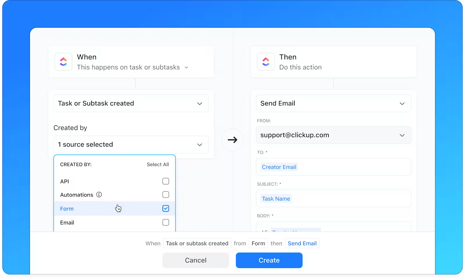 ClickUp Automations