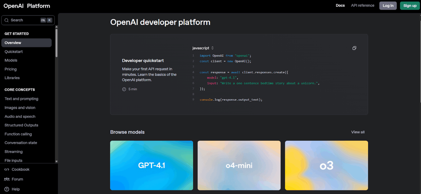 APIs and developer toolkits