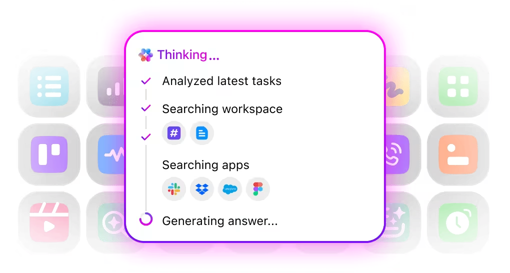 ClickUp AI Enterprise Search: przeszukuj swoje miejsce pracy i narzędzia innych firm w poszukiwaniu informacji
