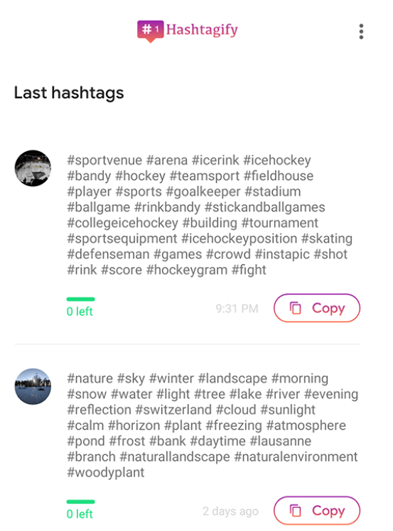 Hashtagify ; Instagram hashtag generator