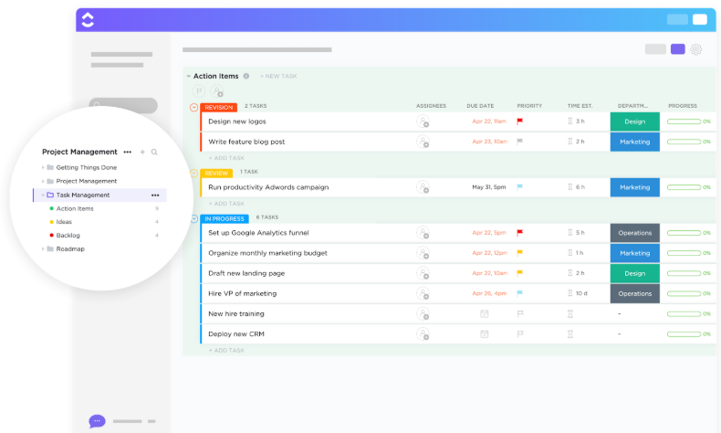 ClickUp Task Management Template