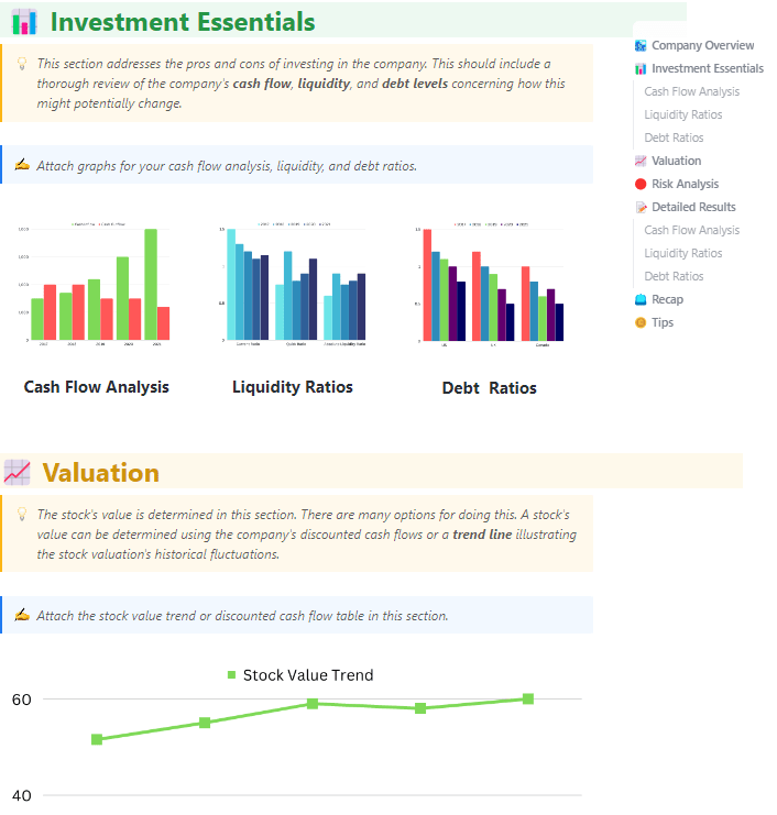 ClickUp Financial Analysis Report Template