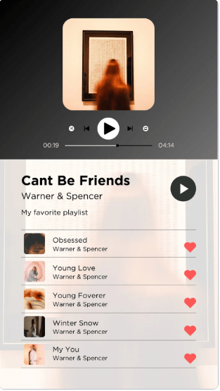 Grey Minimalist Artist Music Playlist Instagram Story