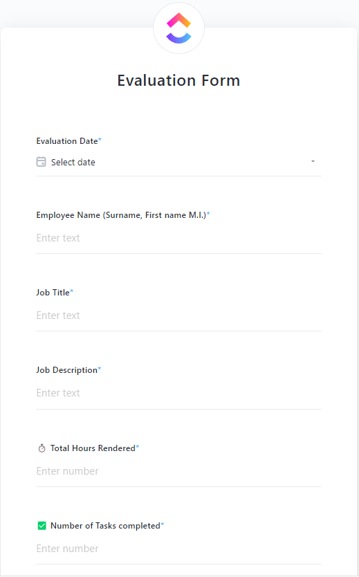 Employee Performance Appraisal Form Template ; Brag Document Templates