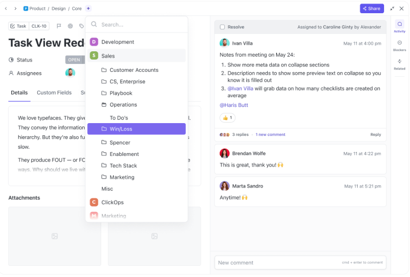 ClickUp Tasks