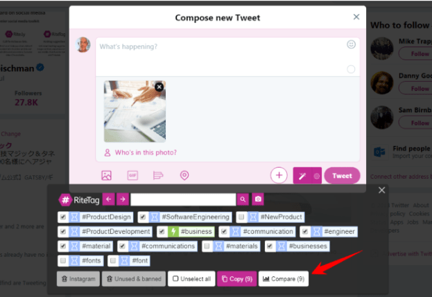 RiteTag ; Instagram hashtag generator