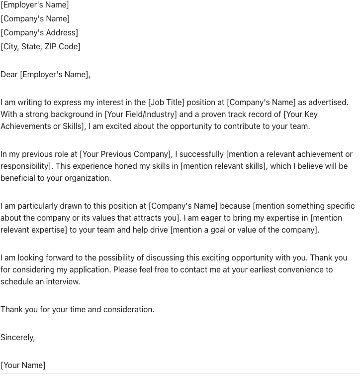 ClickUp Cover Letter Template : Brag Document Templates