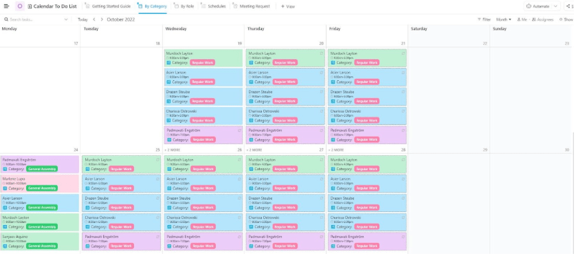 ClickUp Calendar To Do List Template