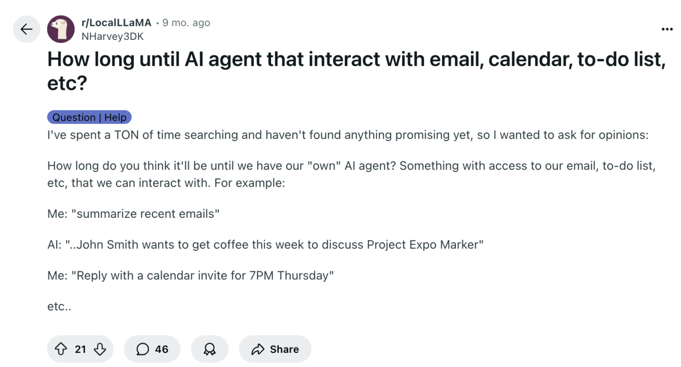 Internet telah bertanya: Kapan AI akhirnya akan terintegrasi dengan email, kalender, dan tugas? ClickUp Brain MAX sudah melakukannya—karena konvergensi menyatukan semuanya.
