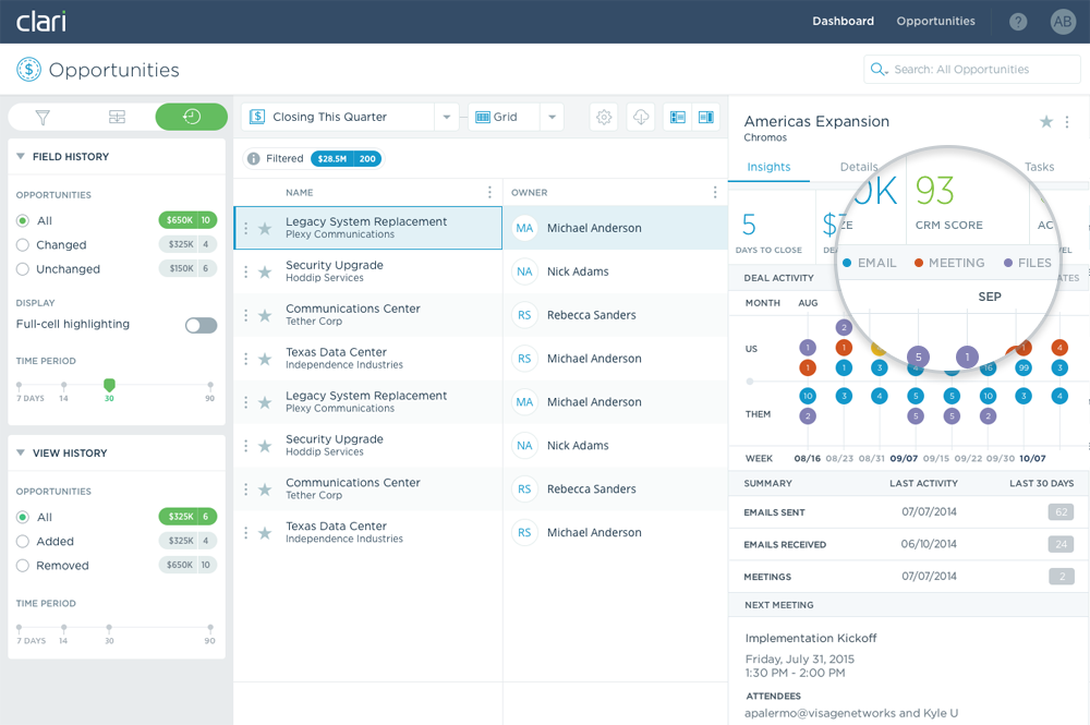 Clari: AI sales agents operating on natural language