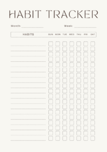 18 Free Habit Tracker Templates (Daily, Weekly & Monthly)
