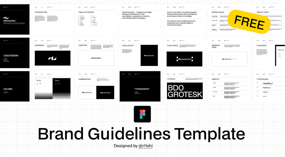 Brand Guidelines template Free by Figma
