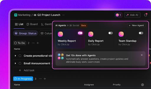 Explore ClickUp Autopilot Agents to get more work done