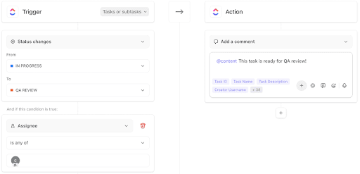 Automate your everyday tasks with ClickUp Automation